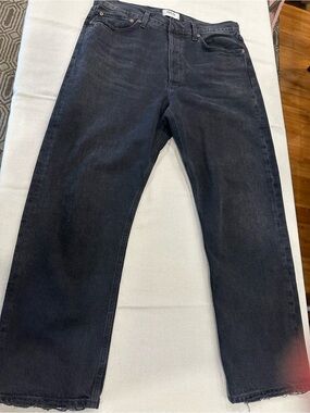 AGOLDE Boyfriend Jeans in Washed Black